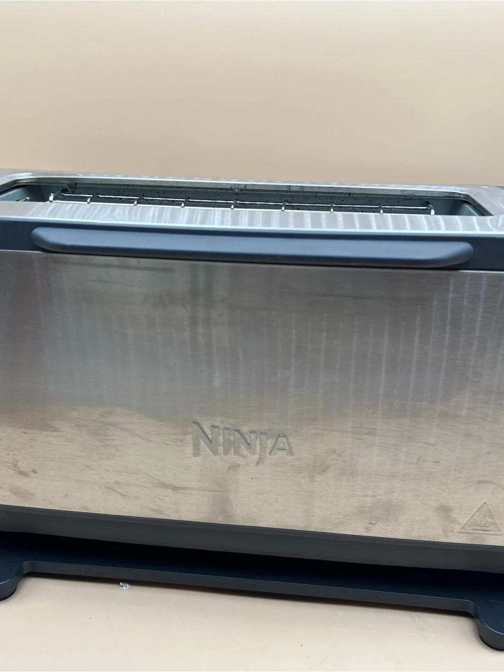 Ninja Long Slot Toaster in Brushed Steel with Black Accents